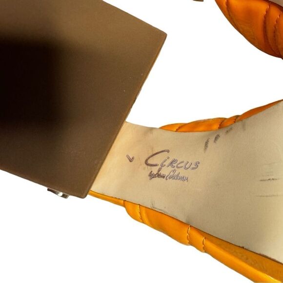 NWOT Sam Edelman Circus NY block heel leather sandals size 7 🧡 - Picture 4 of 6